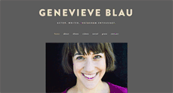 Desktop Screenshot of genevieveblau.com